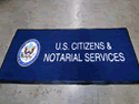 Custom Made Graphics Inset Logo Mat US Embassy of Bern Switzerland 03