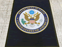 Custom Made Graphics Inset Logo Mat US Embassy of Malabo New Guinea 01