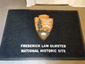Custom Made Graphics Inset Logo Mat US National Park Service Olmsted Historic Site of Brookline Massachusetts 02