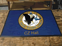 Custom Made Graphics Inset Logo Mat US Navy CZ Hall of Naval Base Point Loma California
