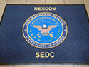 Custom Made Graphics Inset Logo Mat US Navy NEXCOM of Pensacola Florida 02