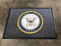 Custom Made Graphics Inset Logo Mat US Navy NTAG of Columbus Ohio