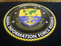 Custom Made Graphics Inset Logo Mat US Navy Naval Information Force Reserve Region Southeast of Jacksonville Florida