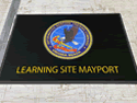 Custom Made Graphics Inset Logo Mat US Navy Naval Information Warfare Development Center of Suffolk Virginia 01