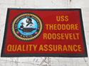 Custom Made Graphics Inset Logo Mat US Navy USS Theodore Roosevelt CVN 71 of San Diego California 02