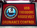 Custom Made Graphics Inset Logo Mat US Navy USS Theodore Roosevelt CVN 71 of San Diego California