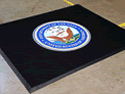 Custom Made Graphics Inset Logo Mat US Navy of Washington DC