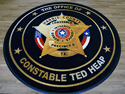 Custom Made High Definition Logo Rug Harris County Constables Office of Houston Texas