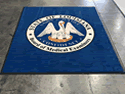 Custom Made High Definition Logo Rug Louisiana State Board of Medicine of New Orleans Louisiana