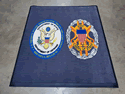 Custom Made High Definition Logo Rug NATO of Brussels Belgium