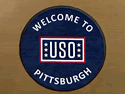 Custom Made High Definition Logo Rug USO of Phildelphia, Pennsylvania