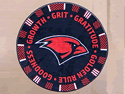 Custom Made High Definition Logo Rug University of the Incarnate Word of San Antonio, Texas