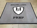 Custom Made Logo Rug Highland Prep School of Suprise Arizona