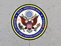 Custom Made High Definition Logo Rug US Department of State Embassy of Bern, Switzerland