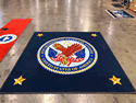 Custom Made Logo Rug US Department of Veterans Affairs of Riverside National Cemetery California