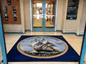 Custom Made Logo Rug US Navy Naval Health Clinic New England of Newport Rhode Island