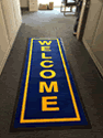 Custom Made Logo Rug West Virginia University of Morgantown West Virginia