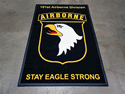 Custom Made Maintenance Pro Custom Logo Mat US Army 101st Airborne Division of Fort Bragg North Carolina