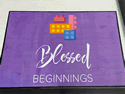 Custom Made Spectrum Logo Rug Blessed Beginnings