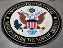 Custom Made Spectrum Logo Rug US District Court of Western North Carolina