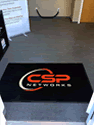 Custom Made Spectrum Logo Rug CSP Networks of Irvine California