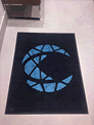 Custom Made Spectrum Logo Rug Caliche Storage of Houston Texas