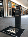 Custom Made Spectrum Logo Rug Crypto Dispensers of Orland Park Illinois