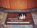 Custom Made Spectrum Logo Rug Dr Michael Tilghman Orthodontics of Salsbury Maryland