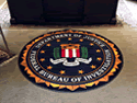 Custom Made Spectrum Logo Rug Federal Bureau Of Investigation of Texas