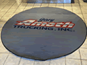 Custom Made Spectrum Logo Rug Gary Amoth Trucking of Twin Falls Idaho