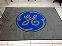 Custom Made Spectrum Logo Rug General Electric Office Facility of Atlanta Georgia