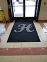 Custom Made Spectrum Logo Rug Hilton Offices of Fairfield New Jersey