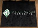 Custom Made Spectrum Logo Rug KB Kitchen and Bath of Tacoma Washington