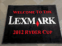 Custom Made Spectrum Logo Rug Lexmark 2012 PGA Rider Cup Gold Tournament of Medinah Illinois