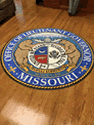Custom Made Spectrum Logo Rug Lieutenant Governors Office of Jefferson City Missouri 02