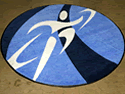 Custom Made Spectrum Logo Rug Marathon Staffing Services of Tyngsboro Massachusetts