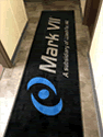 Custom Made Spectrum Logo Rug Mark VII Equipment of Arvada Colorado