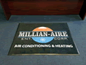 Custom Made Spectrum Logo Rug Millian Aire HVAC of Port Ritchie Florida