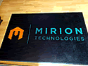 Custom Made Spectrum Logo Rug Mirion Technologies of Smyrna Georgia