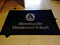 Custom Made Spectrum Logo Rug Morningside Montessori School of New York City