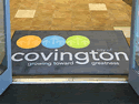 Custom Made Spectrum Logo Rug Municipal Building City of Covington Washington