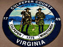 Custom Made Spectrum Logo Rug Municipal Complex of Culpeper County Virginia