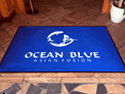 Custom Made Spectrum Logo Rug Ocean Blue Asian Fusion of Clearwater Florida
