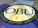 Custom Made Spectrum Logo Rug Oklahoma Baptist University of Shawnee Oklahoma