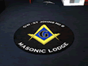 Custom Made Spectrum Logo Rug Old Well Saint Johns Mason Lodge of Norwalk Connecticut 02