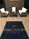 Custom Made Spectrum Logo Rug Precision Pool And Spa New York of Victor New York 01