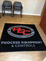 Custom Made Spectrum Logo Rug Process Equipment And Controls of Covington Georgia
