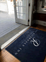 Custom Made Spectrum Logo Rug Riverdale Inn of Jacksonville Florida 01