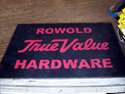 Custom Made Spectrum Logo Rug Rowold True Value Hardware of Chester Illinois