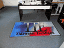 Custom Made Spectrum Logo Rug TideWater Tech Expo of Newport News Virginia 01